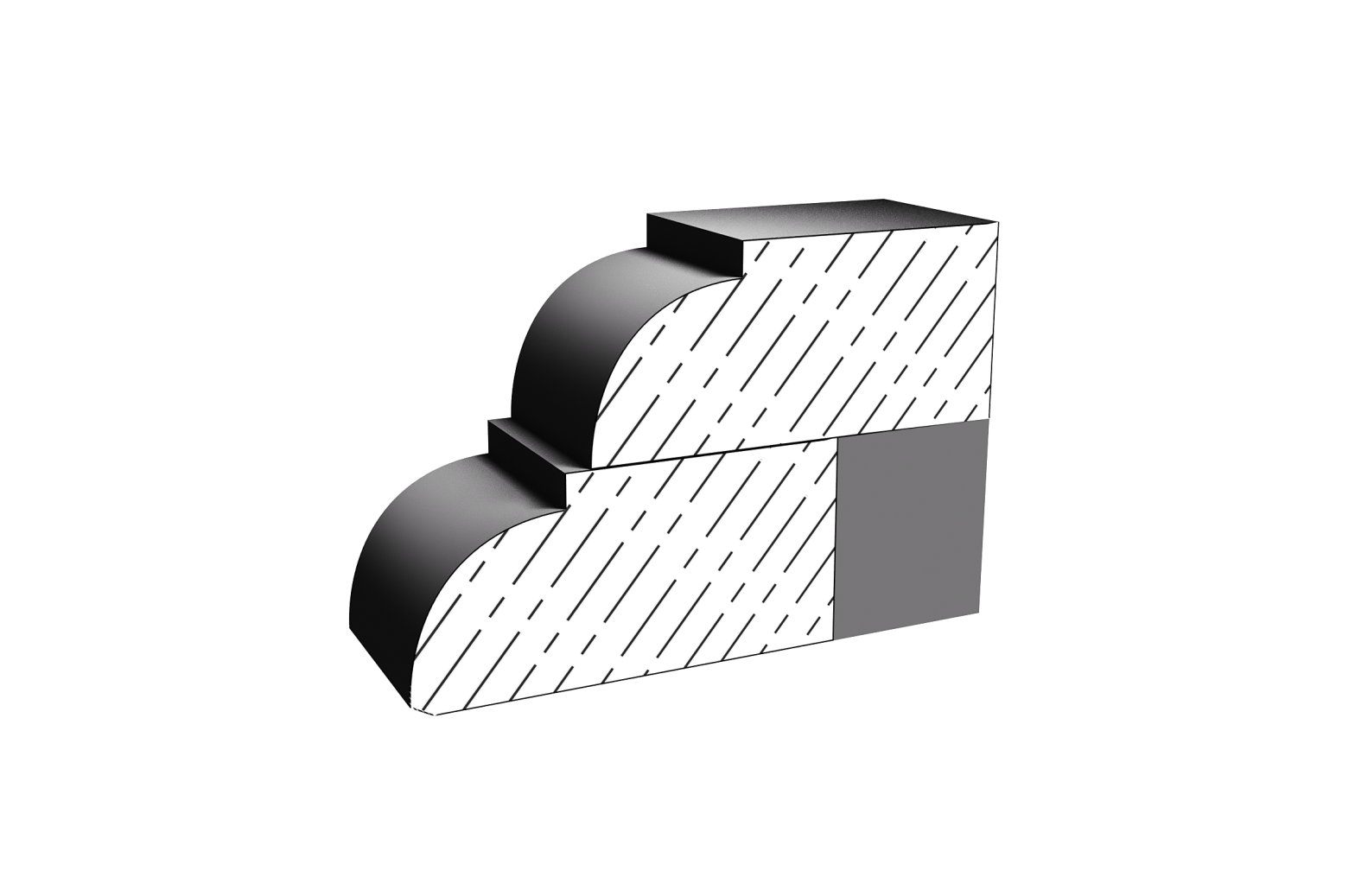 Sample Edge - Double Parrots Beak Profile